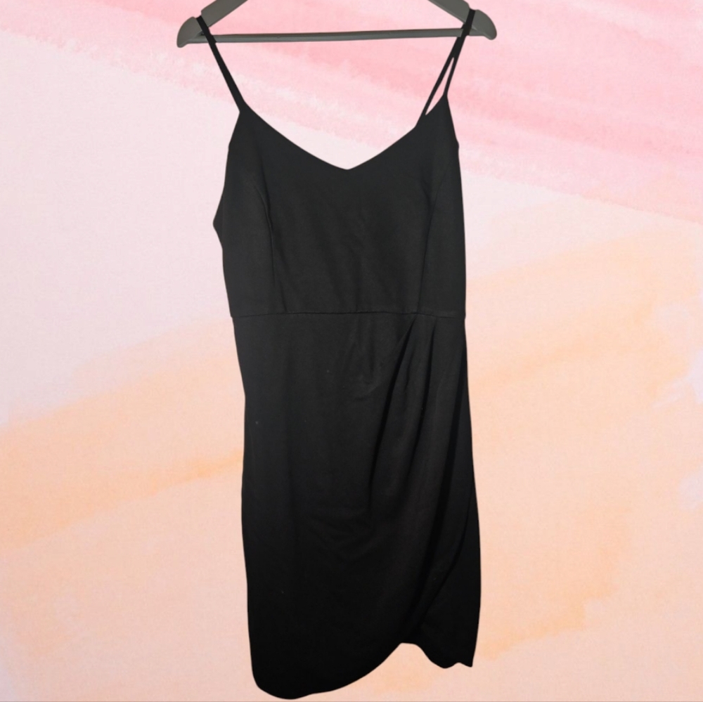 Zalalus Elegant Black Spaghetti Strap Dress NWT - Picture 2 of 8